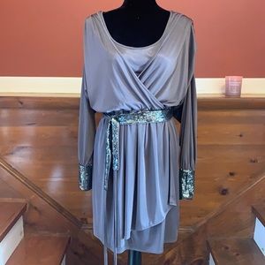 - Miss 60 Sequin Silver Dress -